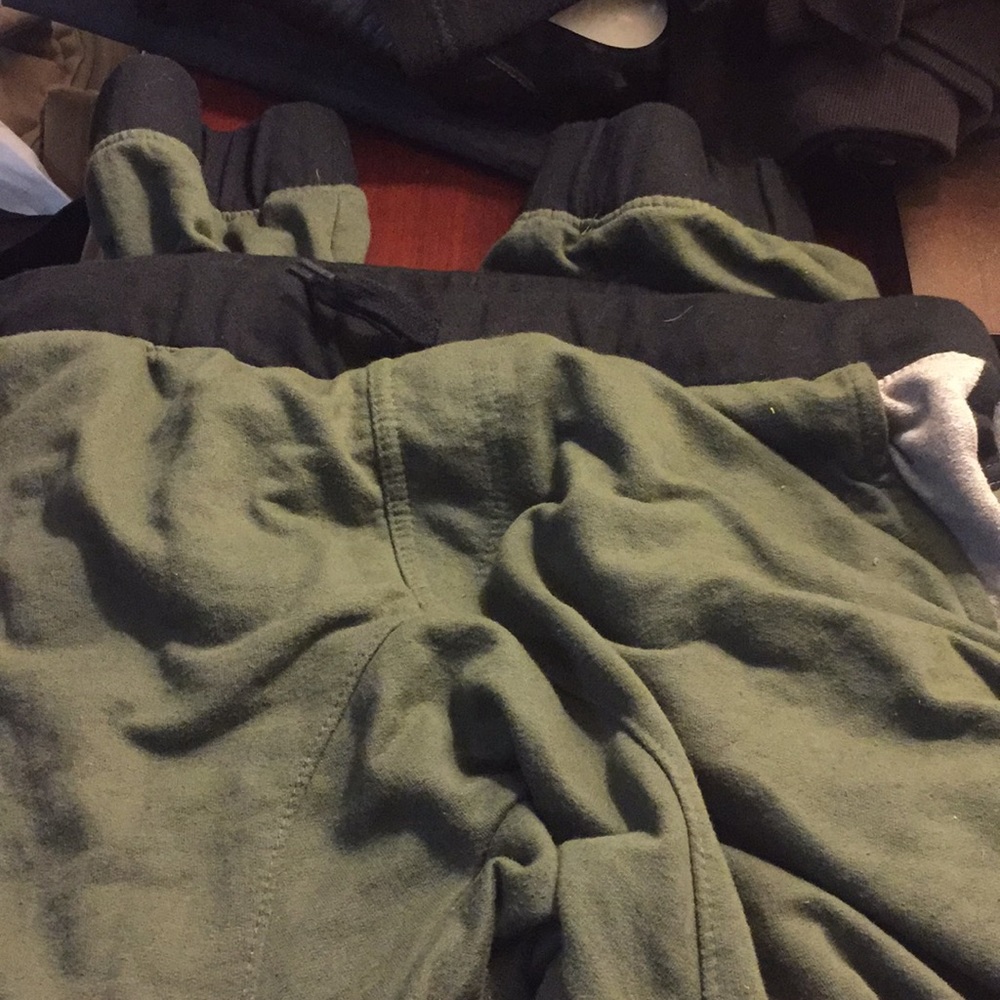 Green joggers